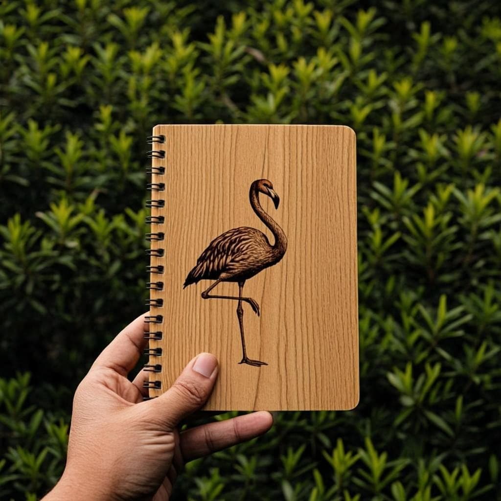 Engraved Wooden Notebook — Personalised Diary Gift Nepal