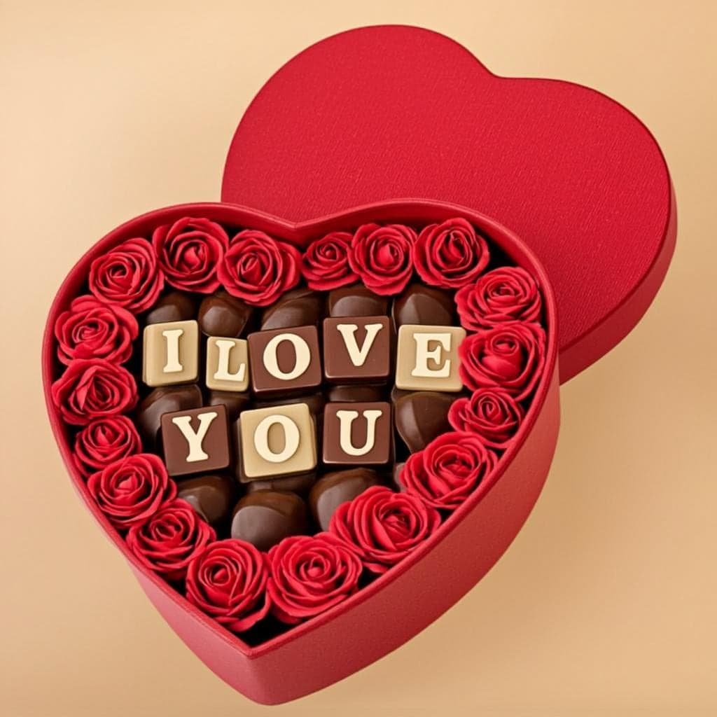 Personalised Heart Chocolate Box — Gift for Girlfriend Nepal