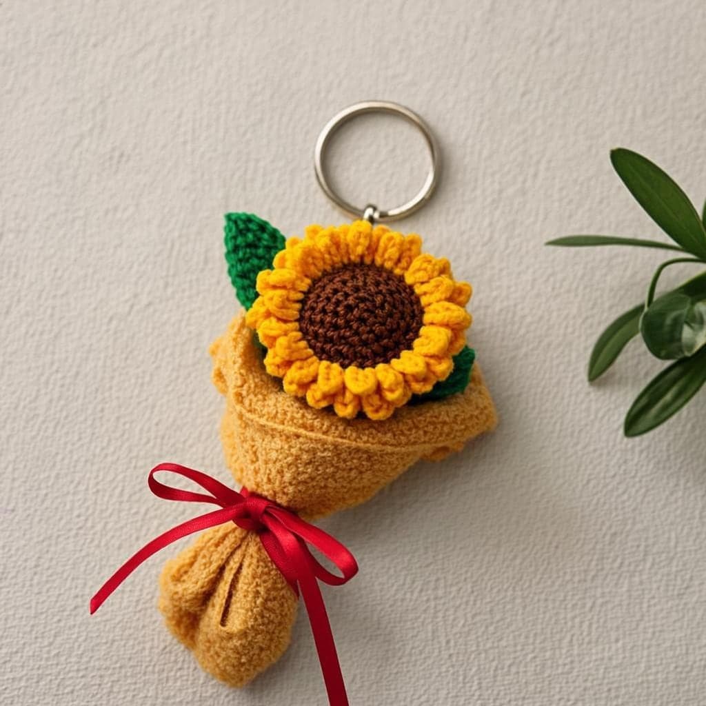 Sunflower Keychain — Cute Gift for Girlfriend Nepal