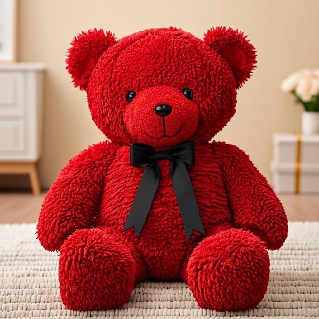 4 Feet Teddy Bear with Red Roses — Gift for Girlfriend Nepal