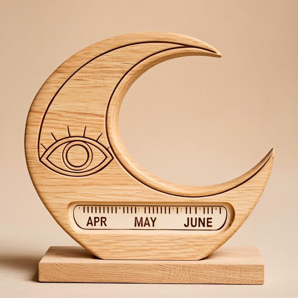 Personalised Wooden Desk Calendar — Gift for Her/Him Nepal
